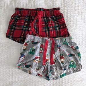 Old Navy Holiday Pajamas, 2 Pairs of Shorts
